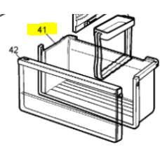 140008262010 DRAWER CRISPER BODY TF80 Electrolux A00826201